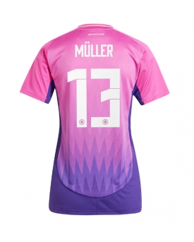 Germania Thomas Muller #13 Maglia Gara Trasferta Repliche Europei 2024 Donna Germania Thomas Muller #13 Maglia Gara Trasferta Repliche Europei 2024 Donna
